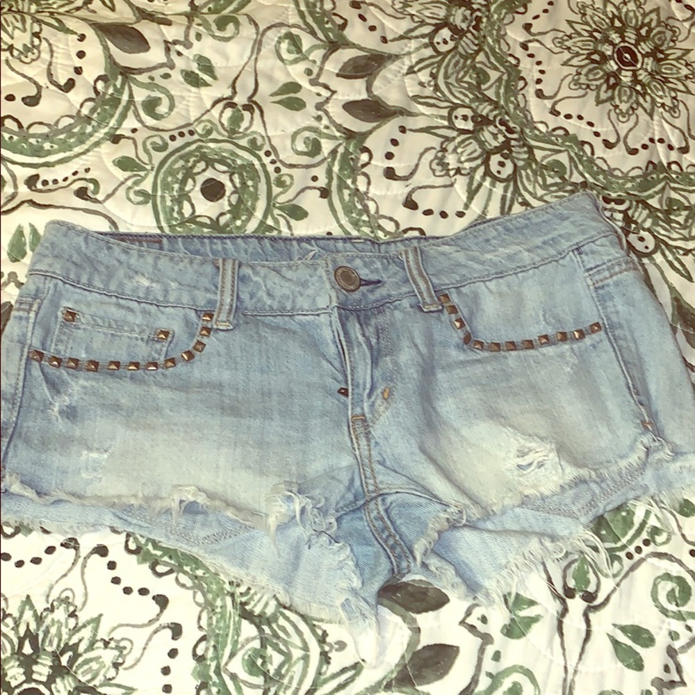 Washed American Eagle Shorts